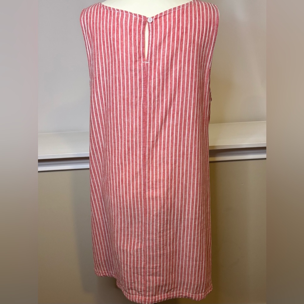 Beach Lunch Lounge Punk and White Striped Sleeveless Dress - Picture 2 of 6